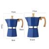 150ml/300ml Espresso Maker Pot Wood Pattern Handle Coffee Percolator Aluminum Moka Pot  Home