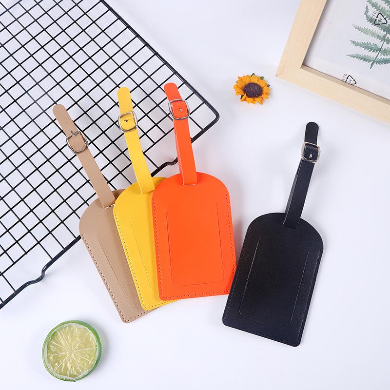 Идентификационная бирка из ПУ кожи для багажа и защиты от потери для чемоданов