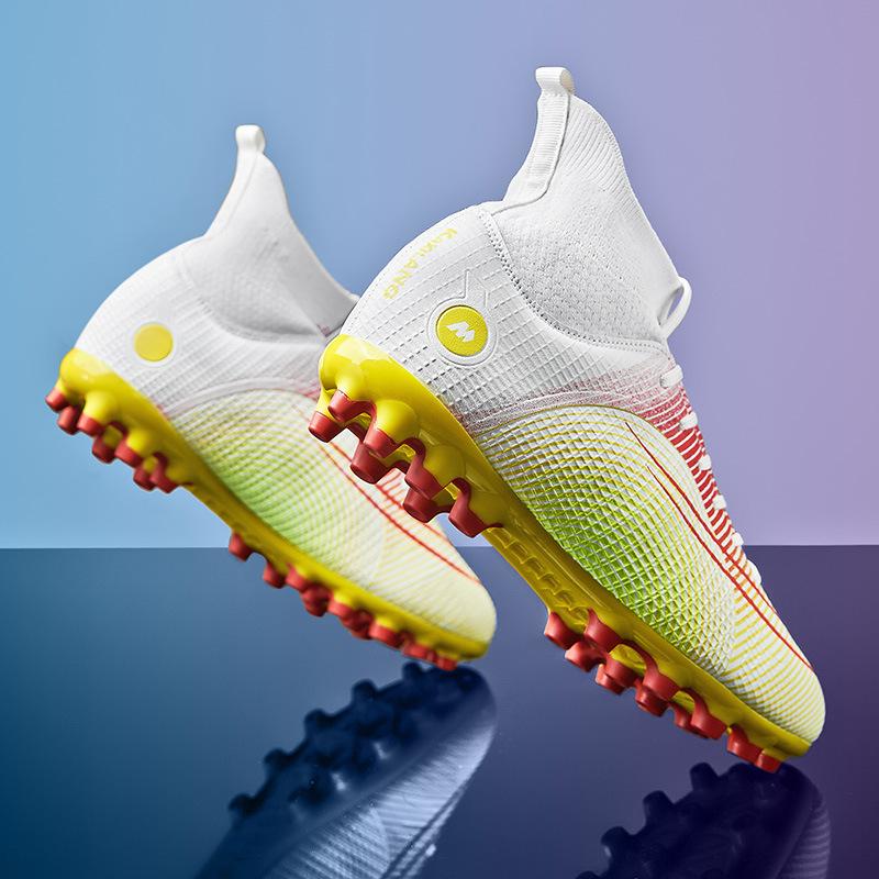 Новые футбольные бутсы на резиновой подошве, сломанные шипы, длинные шипы, студенческие тренировочные игровые бутсы, модные шипы, спортивная обувь