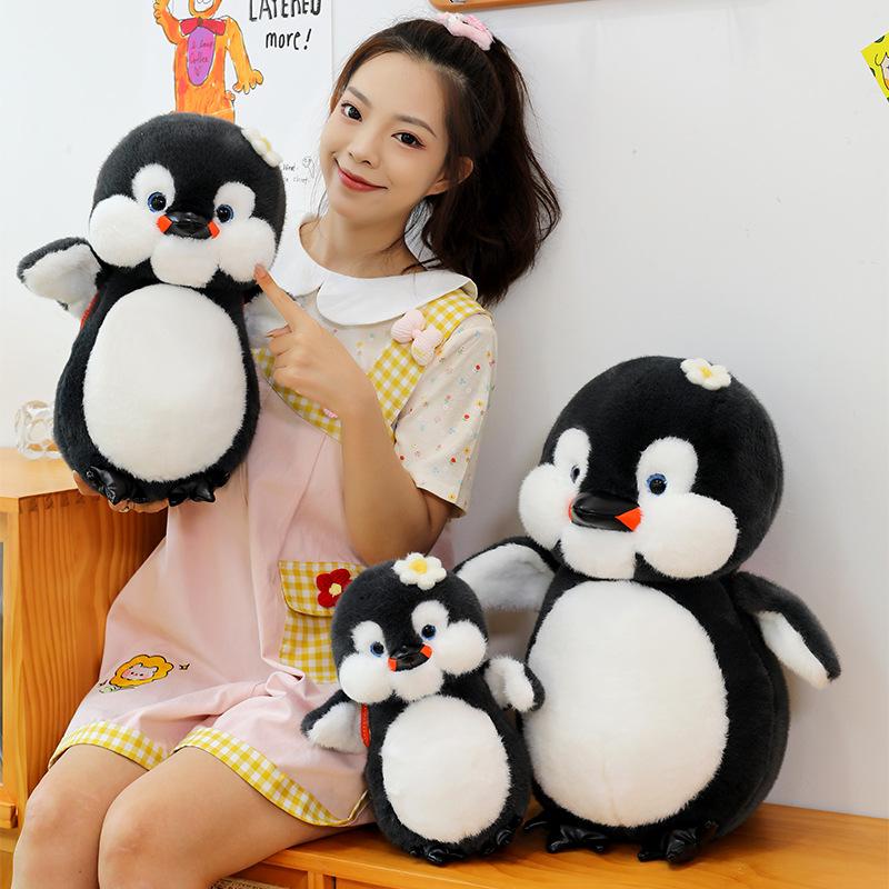 Cute Backpack Penguin Doll Plush Toy Girl Bed Sleeping Doll Warm Heart To Accompany Girlfriend Birthday Gift