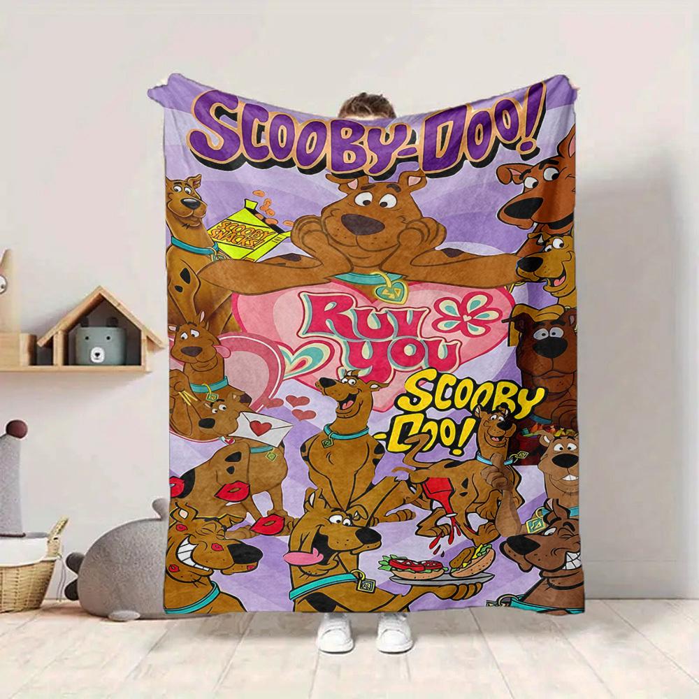 1 шт. Фланелевое одеяло Scooby-Doo Love - Легкое, Мягкое, Теплое, Всесезонное одеяло для дивана, кровати, путешествий, кемпинга  L1029087