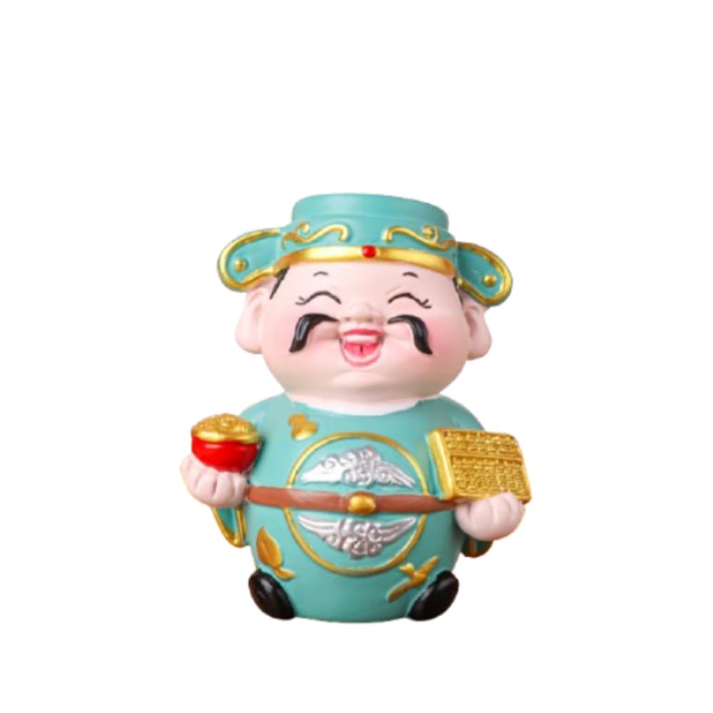 Cute Lucky New Year Statue Fortune Chinese God Statue New Year Decoration Gifts