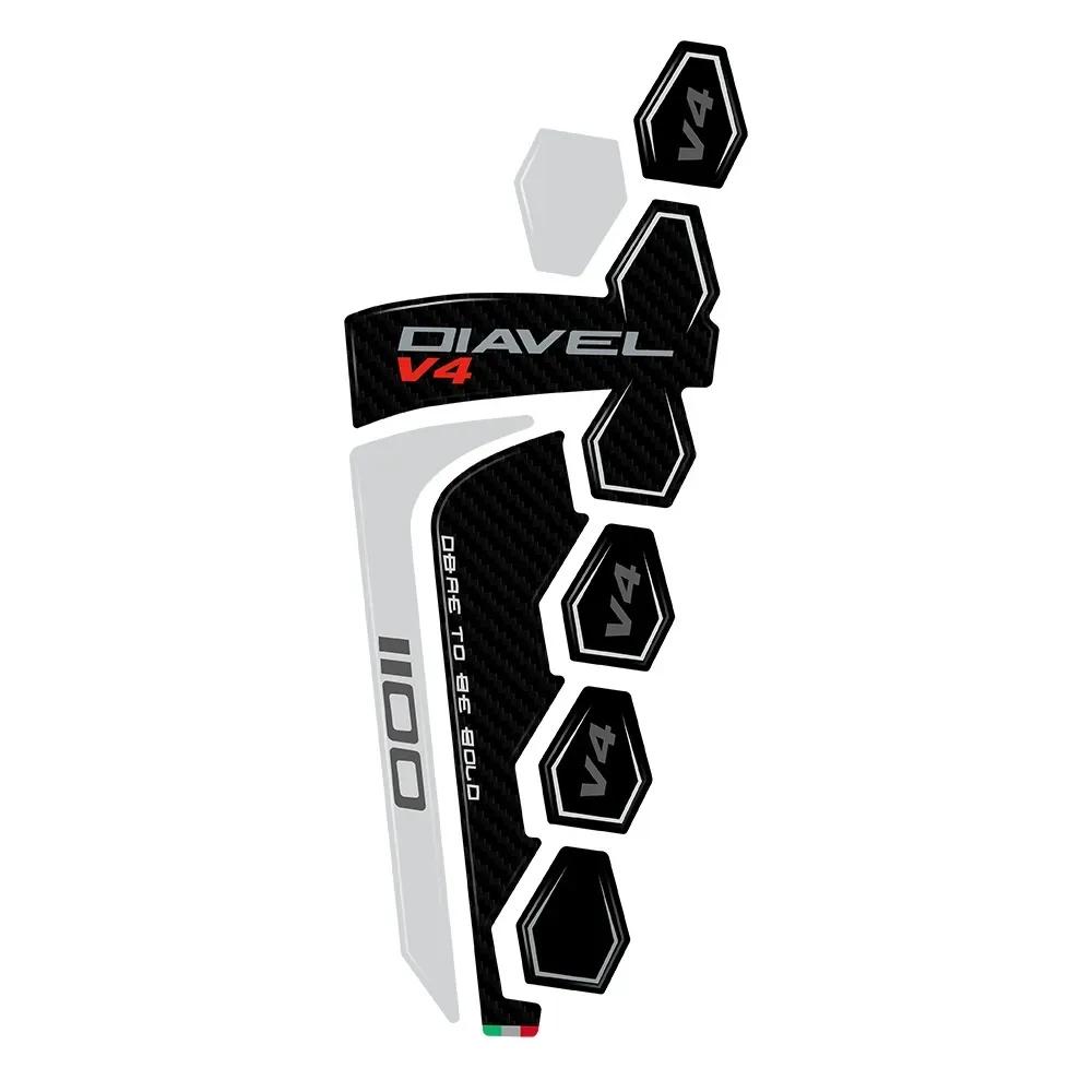 Аксессуары для Diavel V4, комплект 3D-наклеек, мотоциклетная накладка на бак, защитные наклейки для Ducati Diavel V4, модернизированная часть