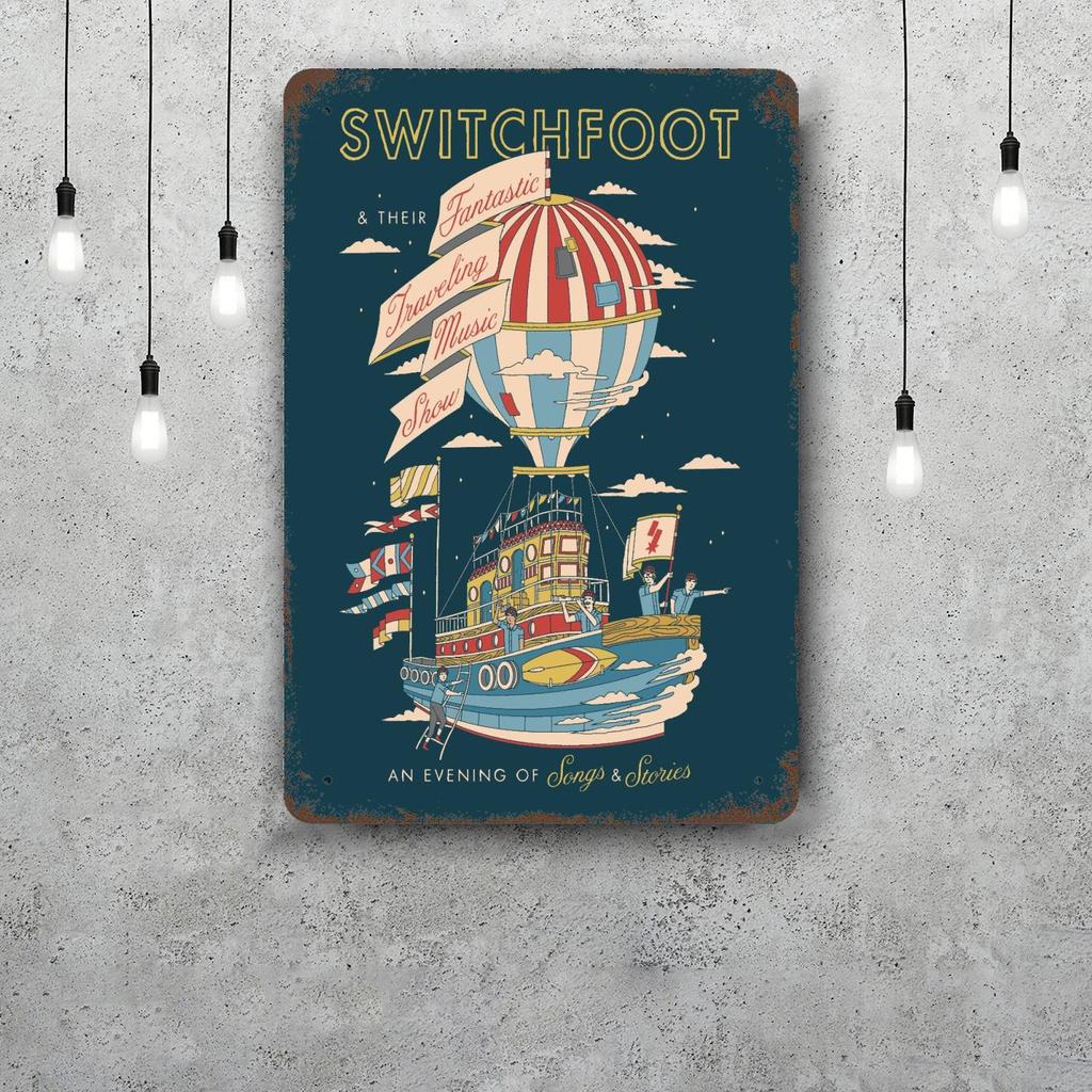 Switchfoot Vintage Tin Sign Home Decor Wall Decor Art Wall Mural Room Decoration Decor Retro Metal Sign Plate Bar Posters