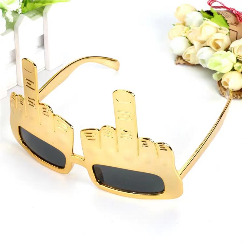 Creative Vertical Middle Finger Party Glasses Decoration Props Funny Sunglasses