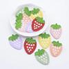 20Pcs 25*35mm Sweet Strawberry Fruit Applique for DIY Clothes Hat Shoes Sewing Patches Headwear Hair Clips Decor Accessories