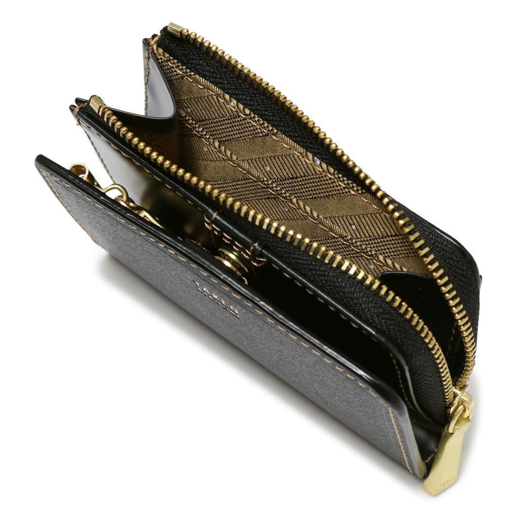 Ключница Натуральная кожа 728613 Макс Кошелек для монет Чехол для монет Чехол для проездного Проездной для пригородных поездок Воловья кожа Темно-синий [Takeokikuchi] Мужская [07]