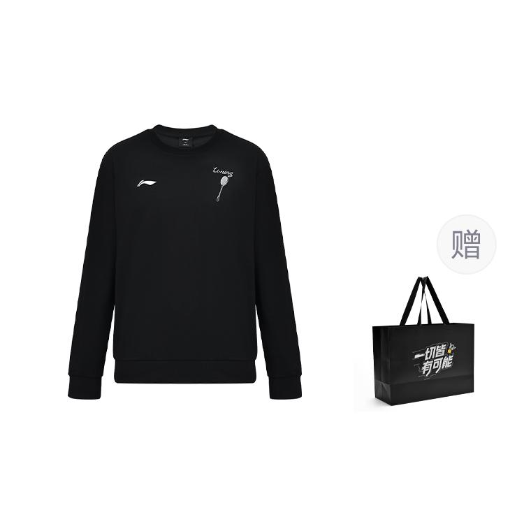 Свитшот для бадминтона Li Ning, унисекс, черный, AWDUH99-1