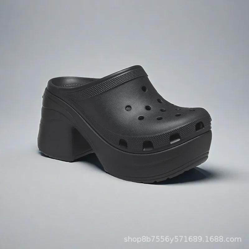 Летние модные туфли Mermaid Hole 2024 года — на 8 см выше, тонкие и повседневные