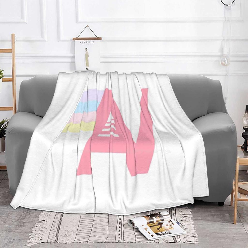 Preppy Av Blanket Soft Warm Travel Portable Blanket Preppy Vsco Summer Aesthetic Evil Eye Star Loveshackfancy Pink Monkey