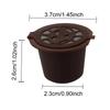4 Pieces Reusable Coffee Capsules Cup With Spoon Brush Coffee Filter For Nespresso Coffeeware