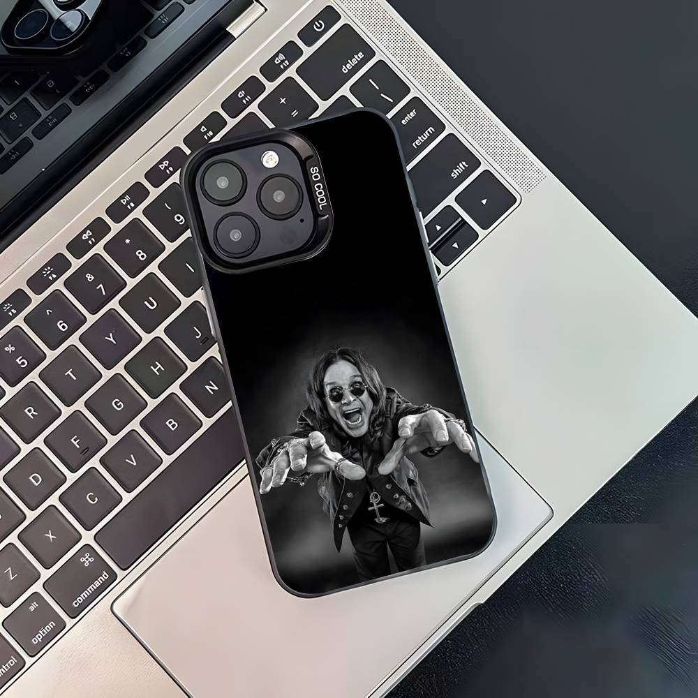 Singer O-Ozzy Osbourne Phone Case For iPhone 16,15,14,13,12,11,Pro,XS,Max,Plus,Mini,SE4,E Black Matte Shockproof Cover