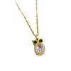 Titanium Steel Owl Light Luxury Banquet Wedding Necklace Female Versatile Collarbone Chain Titanium Steel Chain