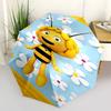 Bee Happy: Automatic Opening Folding Umbrella with 3-Fold Design, Iron Frame for Outdoor Use, Perfect Gift for Fans and Travelers0104451a