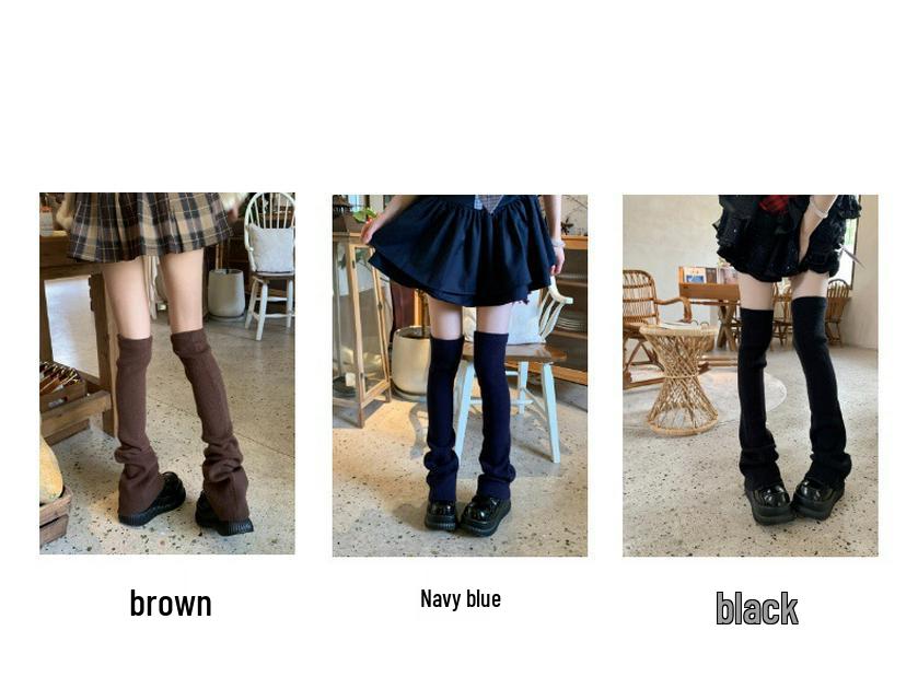 Versatile Grey Extra Long Over-the-Knee Women's Thigh-High Leg Warmers for Autumn and Winter