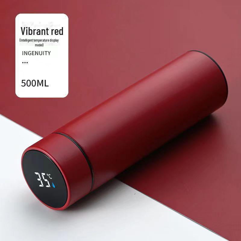 Интеллектуальная термокружка с цифровым дисплеем, нержавеющая сталь 304, большая вместимость, унисекс, идеально подходит для студентов и в качестве делового подарка.