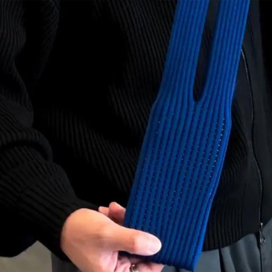 Stretchy Mobile Phone Bag Knitted Crossbody Phone Pouch Stretchable Universal Tote Handbag Smartphone Carrier for