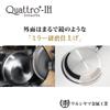 Urushiyama Metal Industry Quattro Plus Frying Induction Made In Silver Pan, 26cm, Compatible, Japan, QTP-F26,