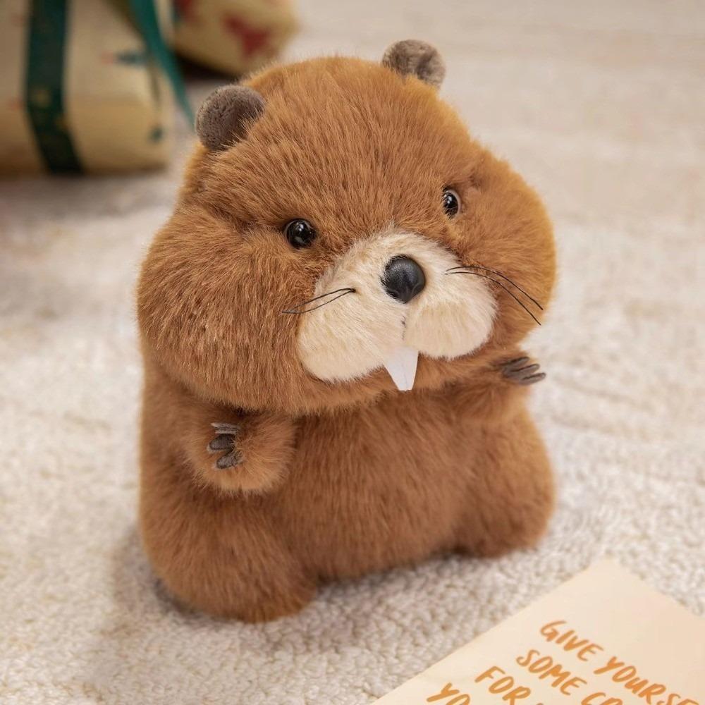 22-35 CM Cartoon Doll Soft Texture Warm Appease Doll Chubby Groundhog Doll For Children