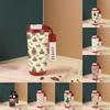 Christmas Tree Print Insulated Cup Xmas Thermal Water Bottle  for Office Workers