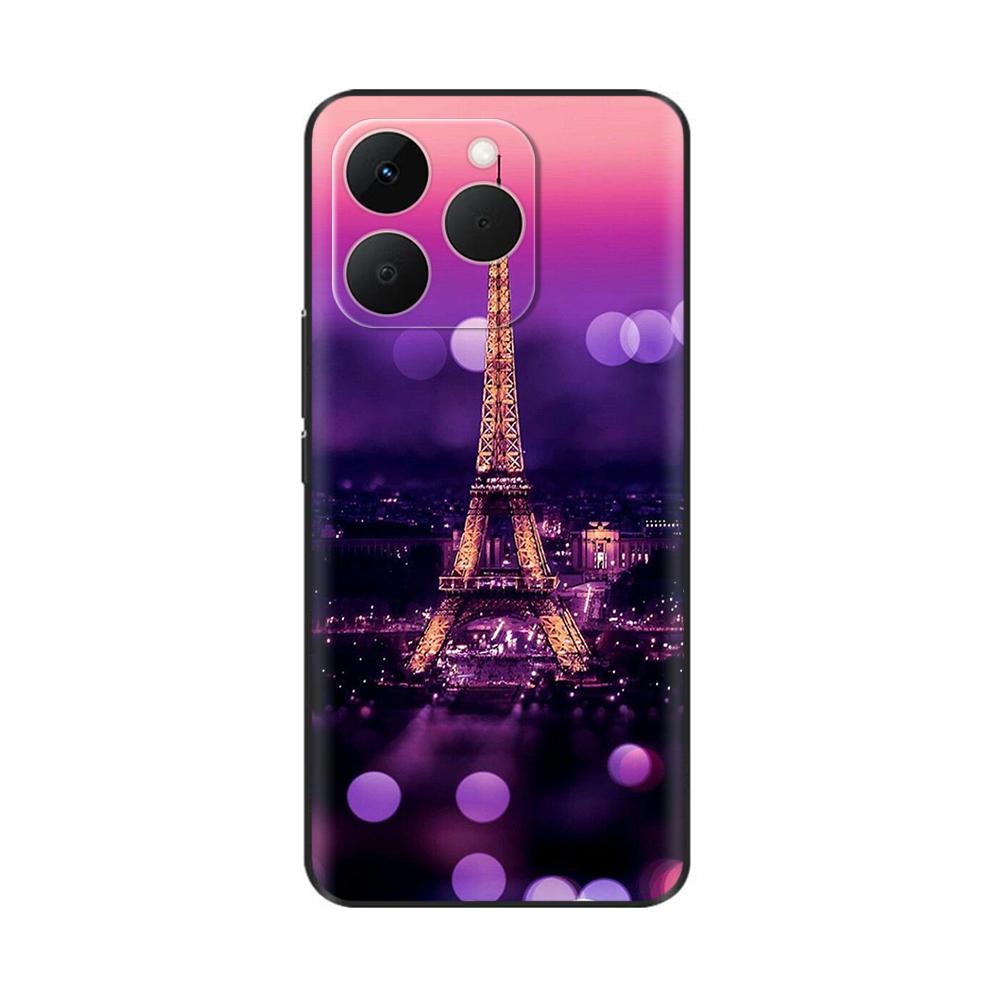 Для Realme 15T 5G Чехол Мягкий Силиконовый Бампер Мультяшный Цветок Череп Рисунок Задняя Крышка Для Oppo Realme 15T 15 T Чехлы Для Телефона Funda