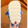 Winter Cartoon Shark Cotton Slippers Boys Indoor Soft Bottom Padded Warm Middle And Large Children Non-slip Children's Slippers
