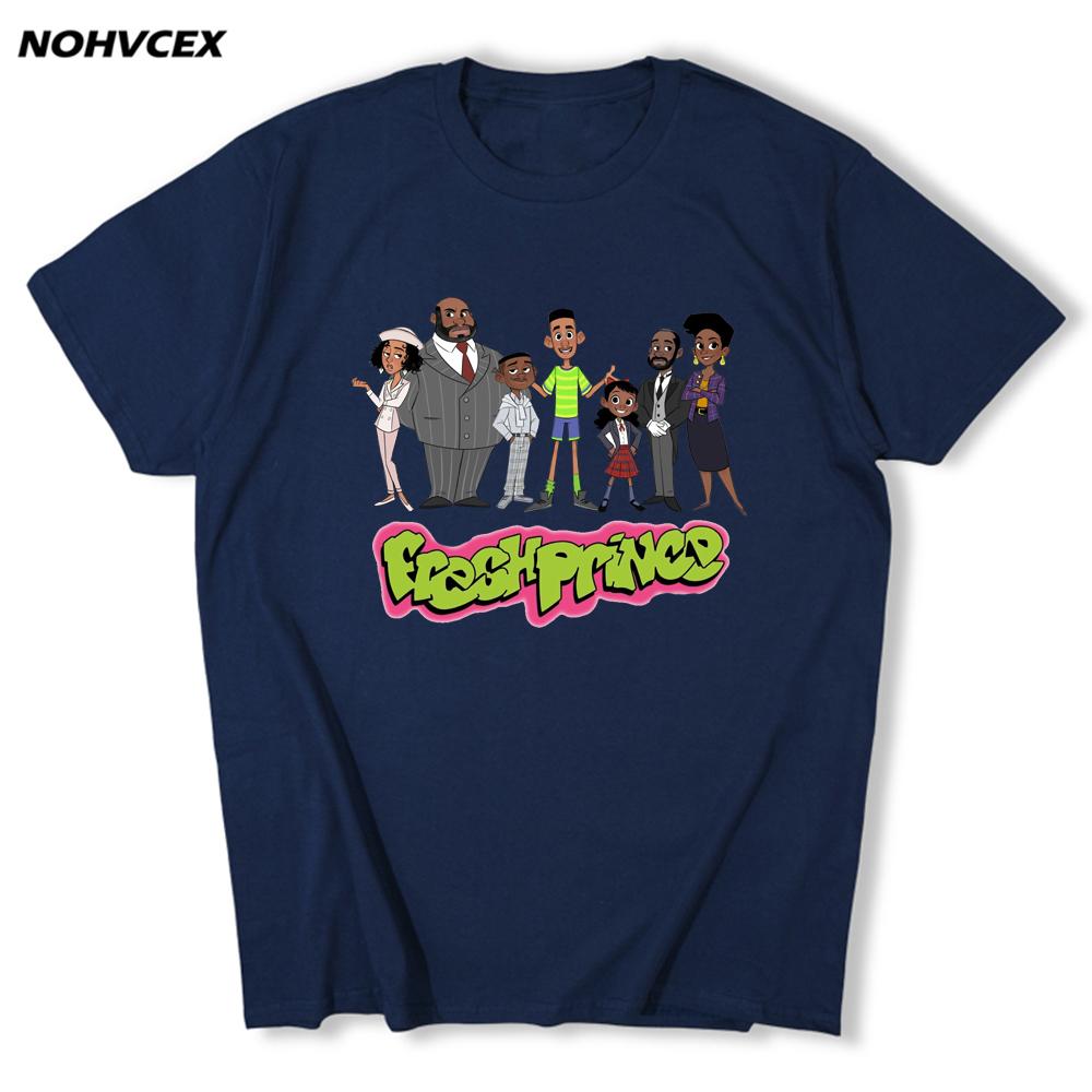 The Fresh Of Bel Air T Shirt Men Short Sleeved 90S Aesthetic Will Smith Comedy