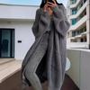 Women Pockets Sweater Cardigan Kintted Jacket  Crochet Loose Long Winter Maxi Warm Jumper Coat Cardigans