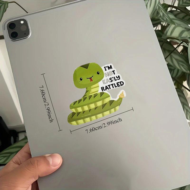 Наклейка со змеей, Виниловые наклейки, Наклейка для ноутбука, Подарок со змеей, Подарок для него, Милая наклейка, Идея небольшого подарка, Каламбур со змеей, Наклейка со змеей