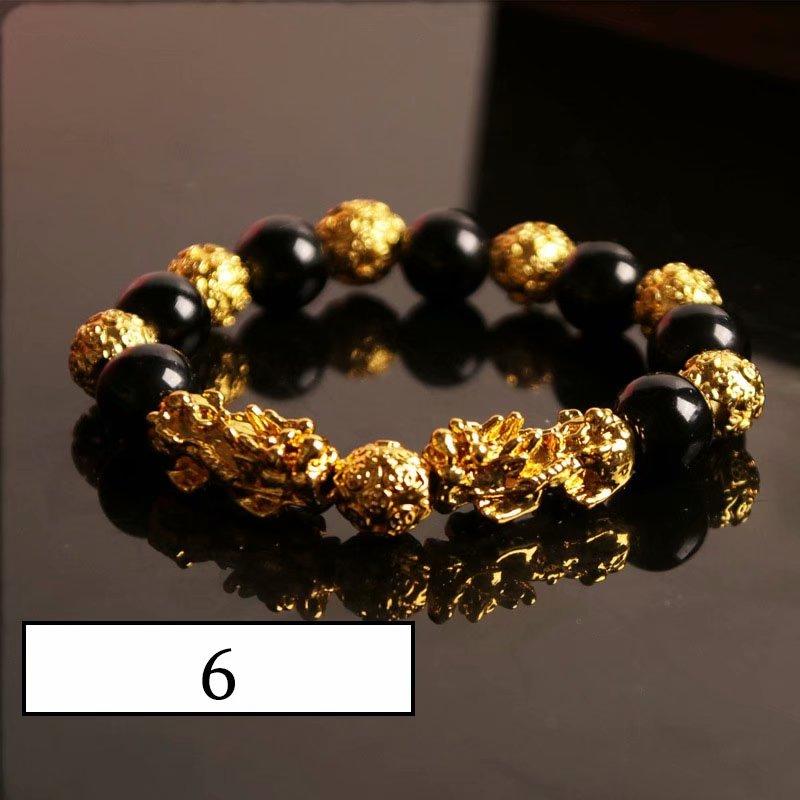 НОВЫЙ черный обсидиановый браслет с бусинами Будды, счастливый браслет-лучший подарок для родителей