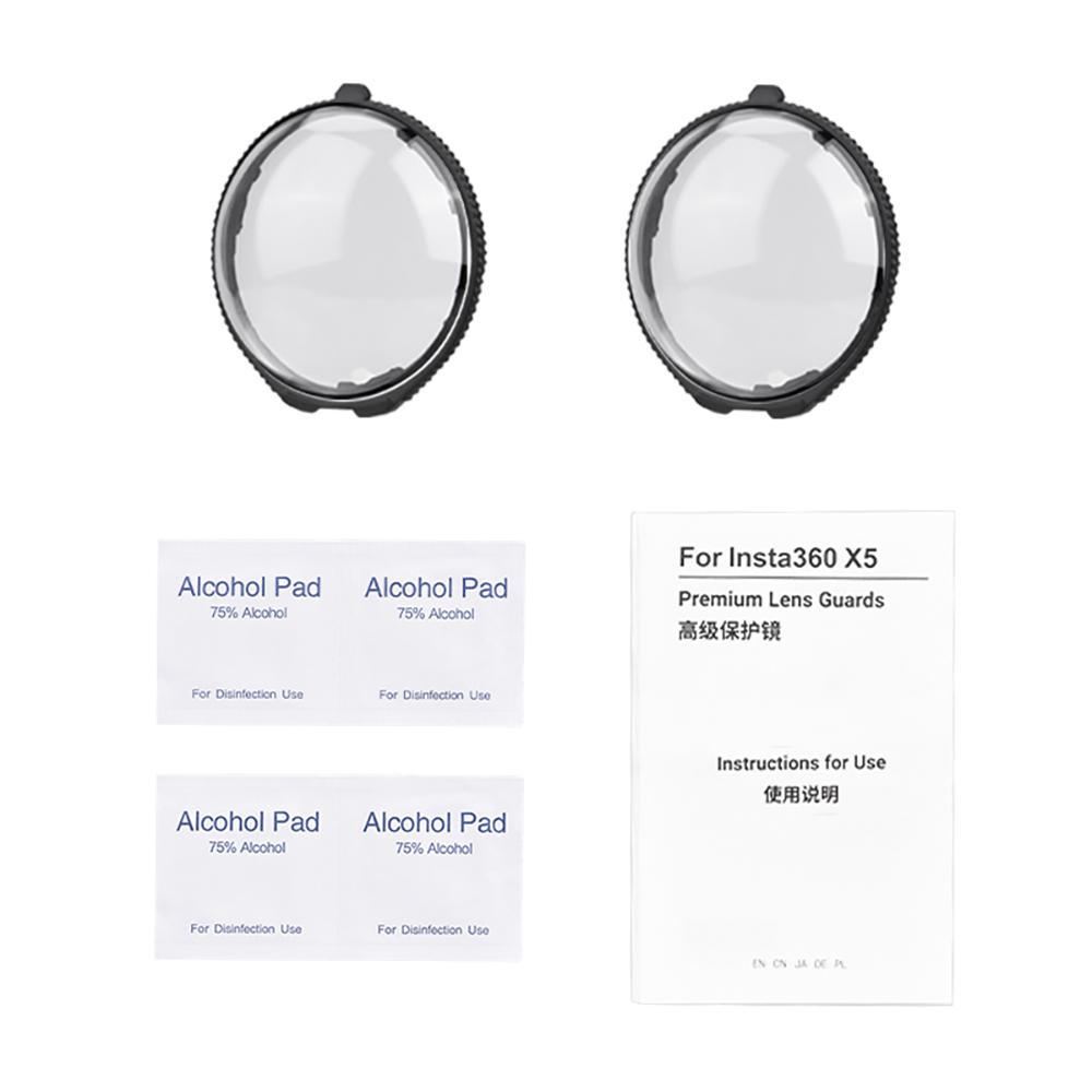 Flymile Premium Lens Guard для Insta360 X5 Camera Accessories Высокопрозрачная закаленная стеклянная защита объектива от царапин