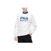 Fila Повседневный Свободный Трикотажный Пуловер с Логотипом Длинный Рукав Американский Свитшот Мужской свитшот Стандартный-Белый F51M249215FWT