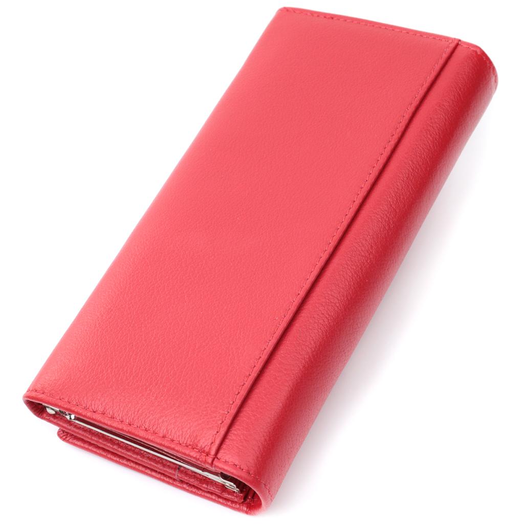 Classic Women's Wallet Made of Genuine Leather ST Leather 22675 Red
