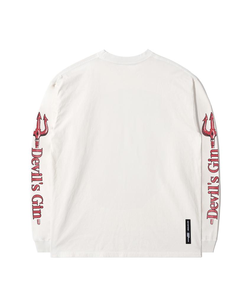 QT8 GARMENTS Rg Kiss & Risk Washed Long Sleeve (Ecru)