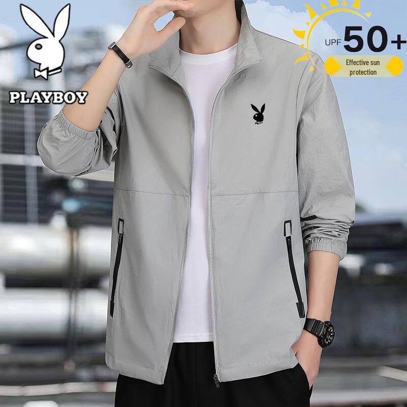 PLAYBOY Men's Spring/Autumn Casual Stand Collar Jacket