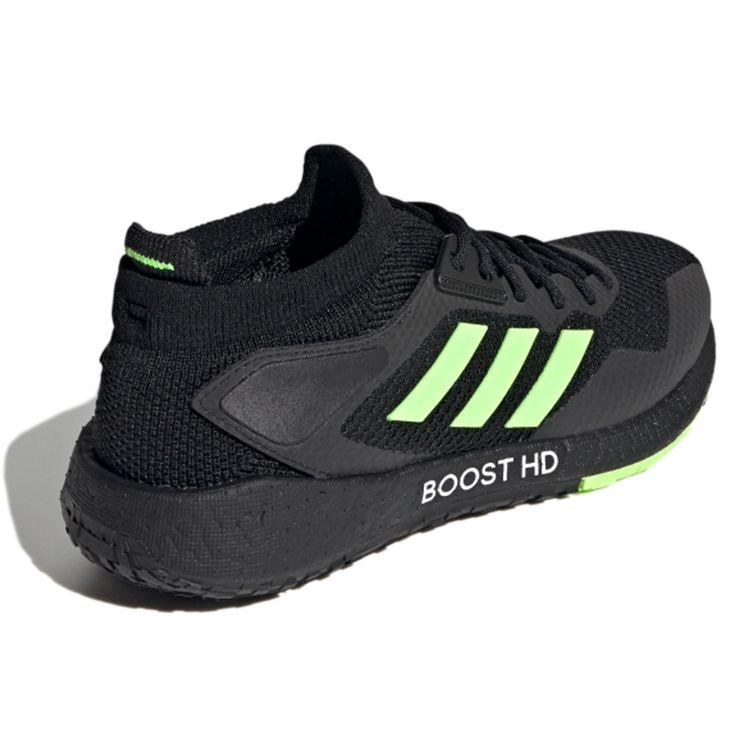 Adidas Pulseboost Минималистичная Удобная Тканевая Амортизация Дышащие Низкие Тренировочные Кроссовки для Бега Мужские Кроссовки Черные Зеленые EG9972
