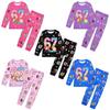 19702 Kids Boys Girls Steal a Brainrot 67 Six Seven Print Long Sleeves T-Shirt Pants Pajamas Sleepwear Sets