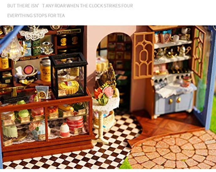 Dollhouse Handmade Kit Set Miniature ROSE GARDEN TEA HOUSE (t-FREAK) (A-068)