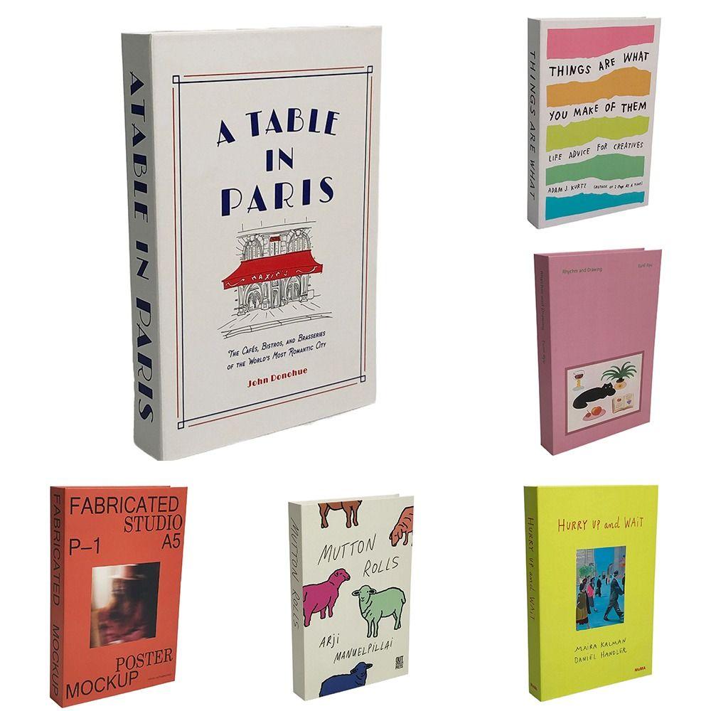 Modern Style Model Book Home Decoration Photography Prop Book New Fake Books