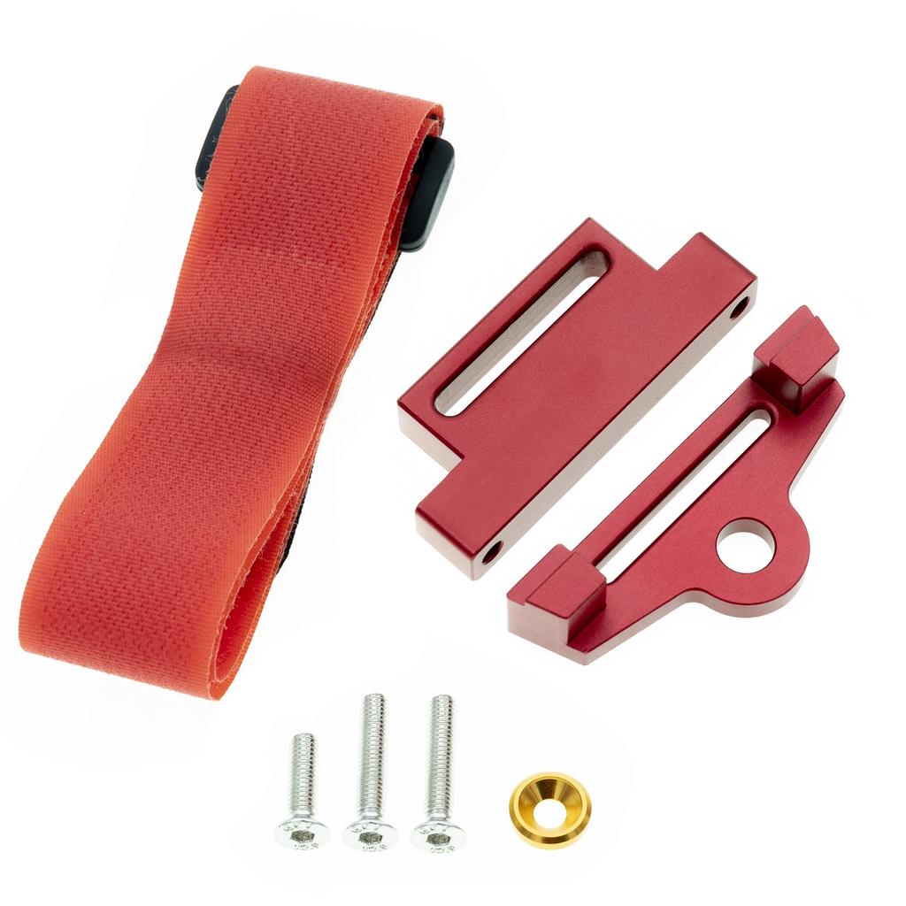 Metal Tall Battery Holder Mount Hold Down with Battery Strap for 1/10 Traxxas Slash 4x4 VXL RC Car Upgrade Parts Accessories