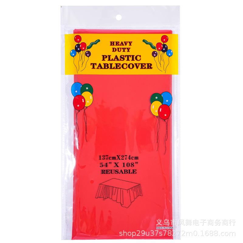 Popular Solid Color Tablecloth Restaurant Tablecloth Disposable Party Table Tablecloth Party Decoration Supplies Disposable Tablecloth
