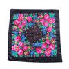 Sunscreen Rose Flower Print Head Scarf Polyester Square Shawl High Quality Headwraps
