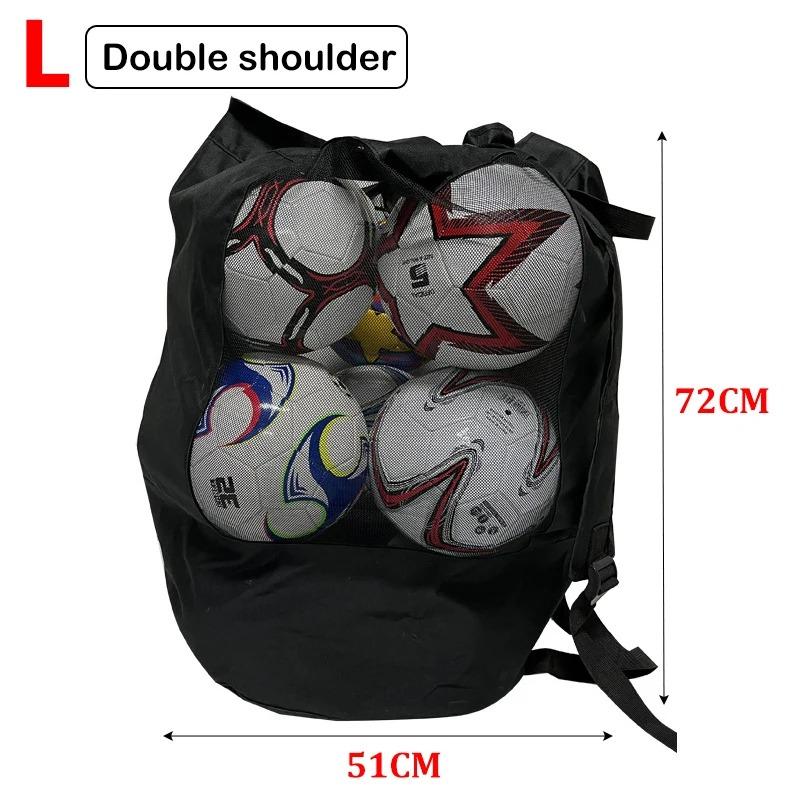 Soccer Football Storage Bag Black Large Ball Bag Mesh Soccer Ball Bag Drawstring Bags Storage Basketball Volleyball Baseball Single Shoulder Ball Bag