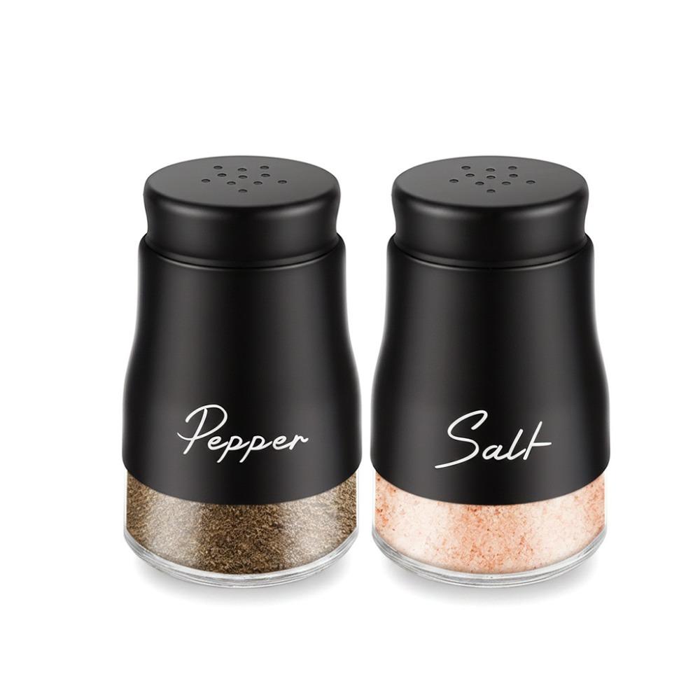 2PCS Leak-proof Salt Pepper Bottle Set Moisture-proof Seasoning Bottle BBQ Seasoning Bottle Chef