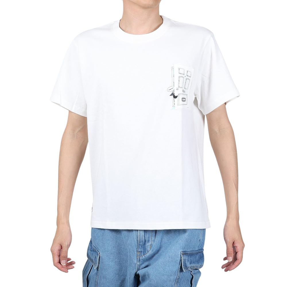 CHUMS Go Outdoor Карманная белая футболка Футболка Мужская