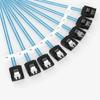Sata To Sata Cable 4/6/8 Ports/Set SATA 3.0 Date Cable 7 Pin to 7 Pin Sas Cord 12Gbps HDD Cable For Server NAS PC