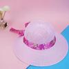Summer New Fashion Women's Sun Hat Vintage Straw Ribbon Wide Hat Casual Bucket Accessories Lafi C8S0