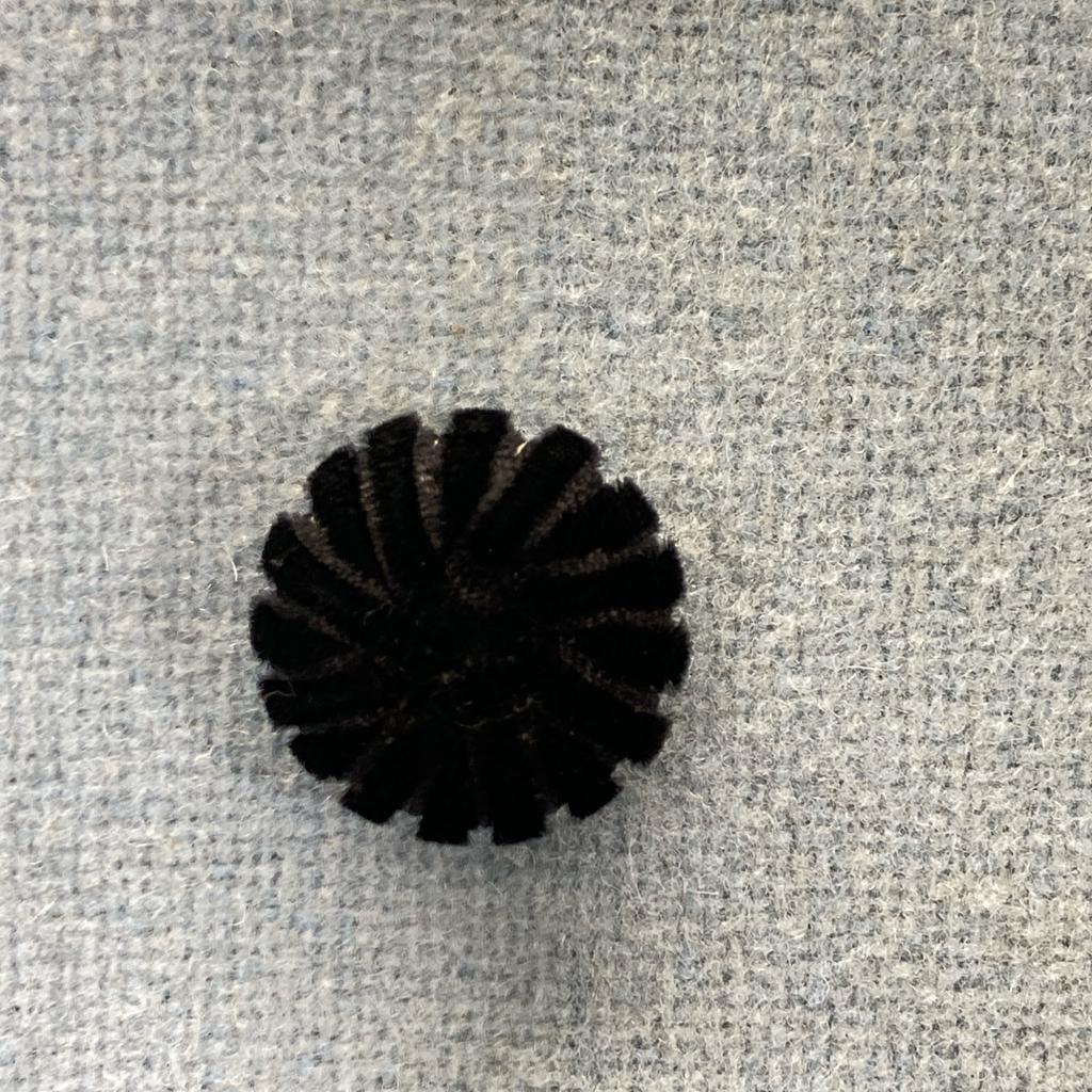 Maison Kitsune KWO-0452-B Шерстяное пальто 34 Синий x черныйБ/у