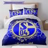 FC Schalke 04 Bedding Quilt Set Quilt Cover Pillowcase Home Decoration Birthday Gift (1 * duvet cover + 2 * pillowcase, without core)