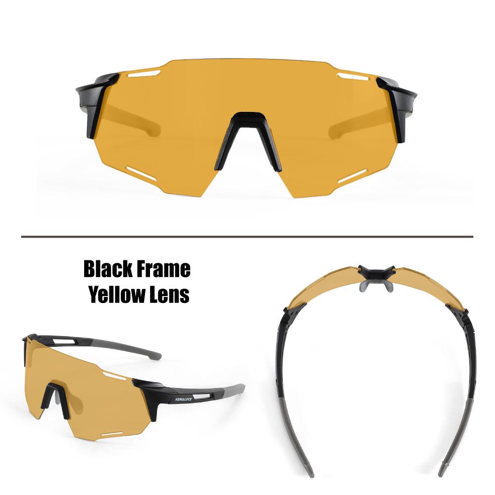 KEMALOCE Велосипедные очки мужские фотохромные очки для бега на горном велосипеде очки для вождения очки для спорта на открытом воздухе UV400 поляризованные солнцезащитные очки для рыбалки